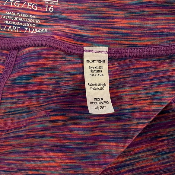 NWT Kirkland Signature active leggings XL 16 - Picture 9 of 9